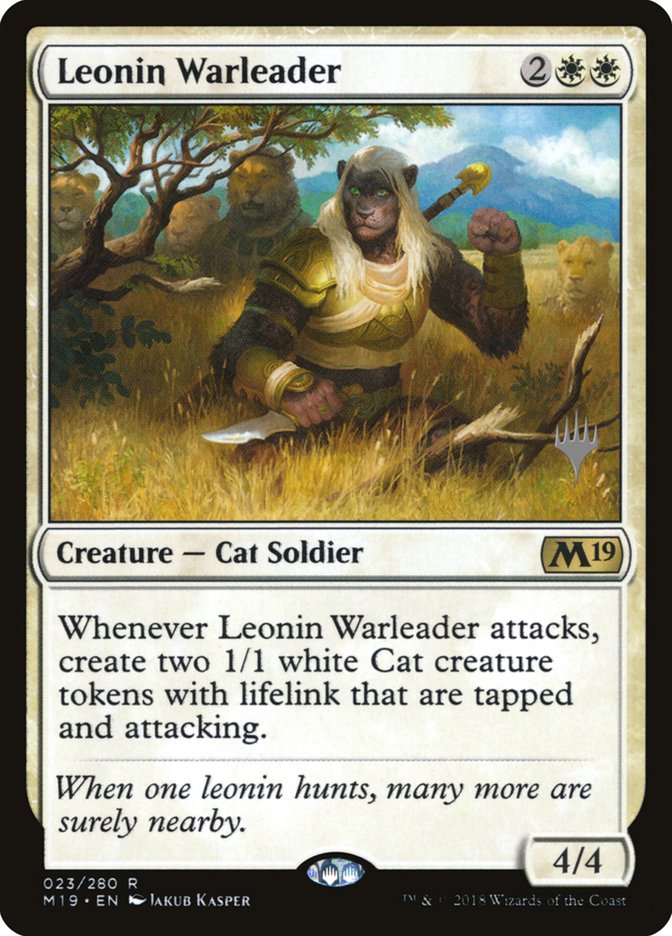 Magic the Gathering Card - Leonin Warleader - MTG Circle