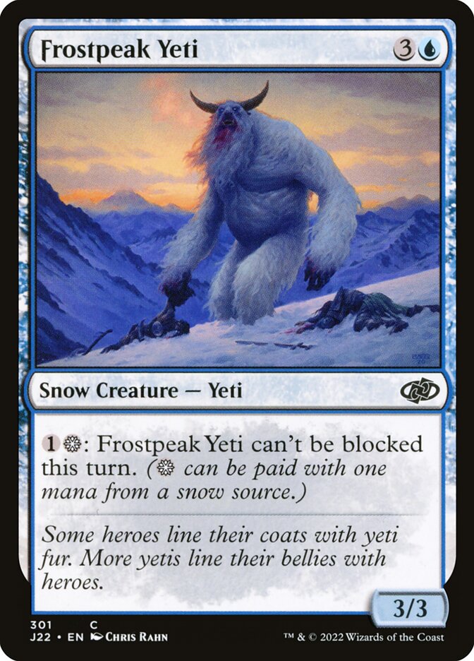 Magic the Gathering Card - Frostpeak Yeti - MTG Circle