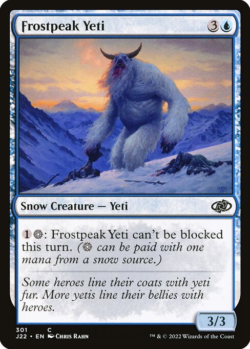 Magic the Gathering Card - Frostpeak Yeti - MTG Circle