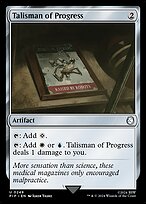 Magic the Gathering Card - Talisman of Progress - MTG Circle