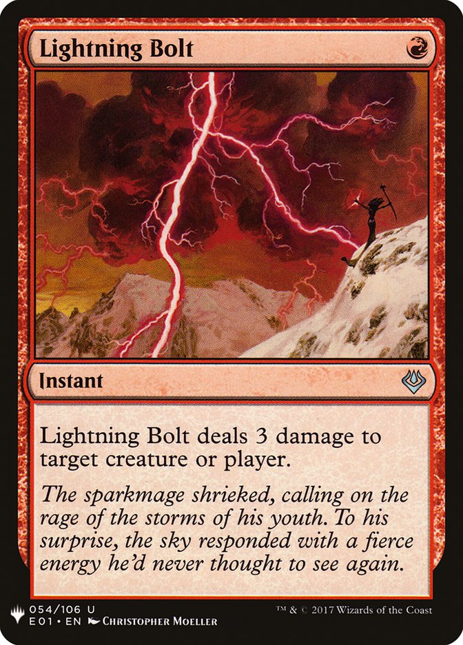 Magic the Gathering Card - Lightning Bolt - MTG Circle