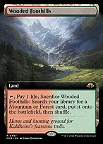 Magic the Gathering Card - Wooded Foothills - MTG Circle