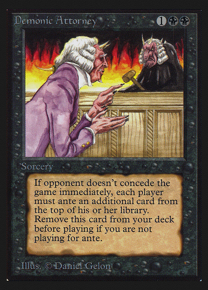 Magic the Gathering Card - Demonic Attorney - MTG Circle