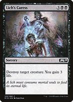 Magic the Gathering Card - Lich's Caress - MTG Circle