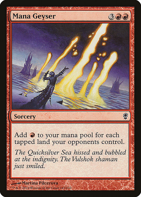 Magic the Gathering Card - Mana Geyser - MTG Circle