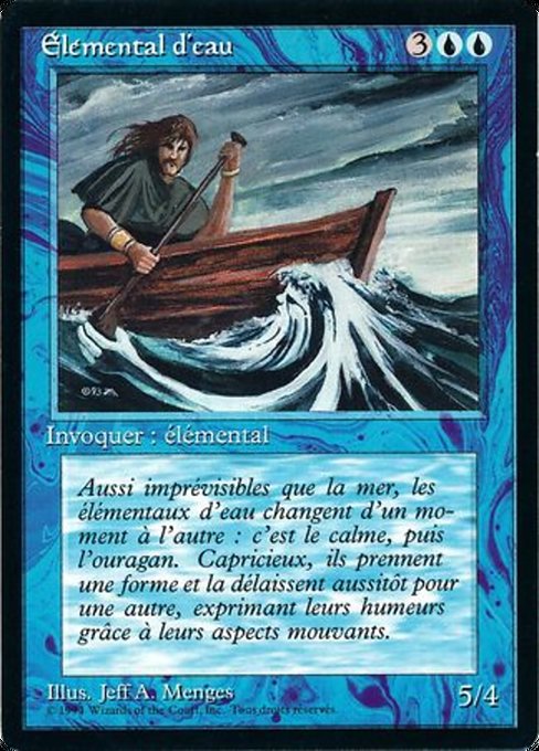 Magic the Gathering Card - Water Elemental - MTG Circle