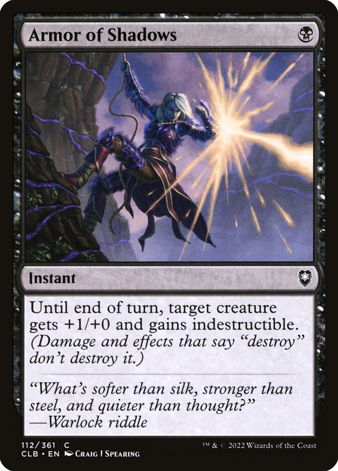 Magic the Gathering Card - Armor of Shadows - MTG Circle