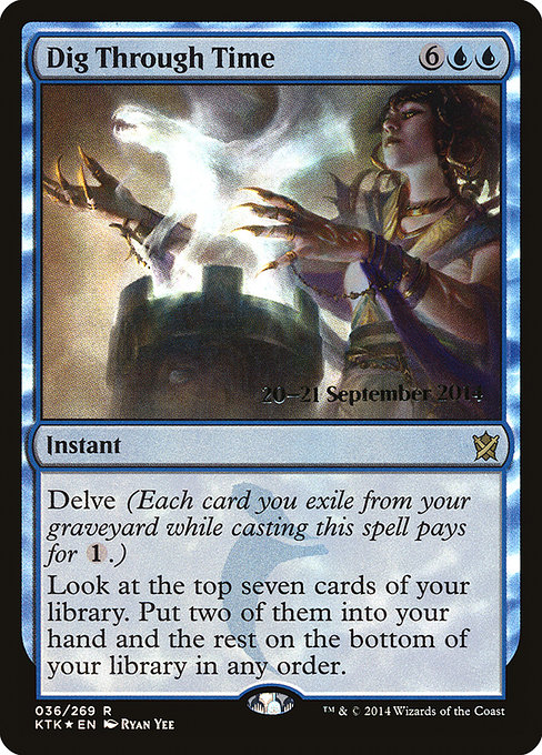 Magic the Gathering Card - Dig Through Time - MTG Circle