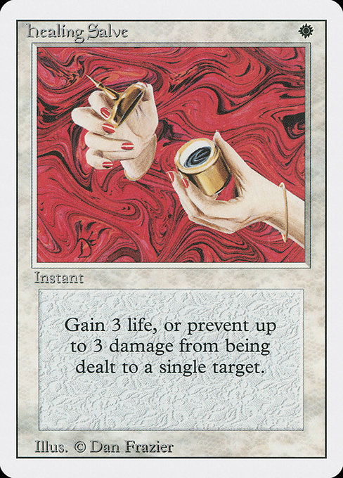 Magic the Gathering Card - Healing Salve - MTG Circle