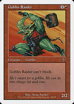 Magic the Gathering Card - Goblin Raider - MTG Circle