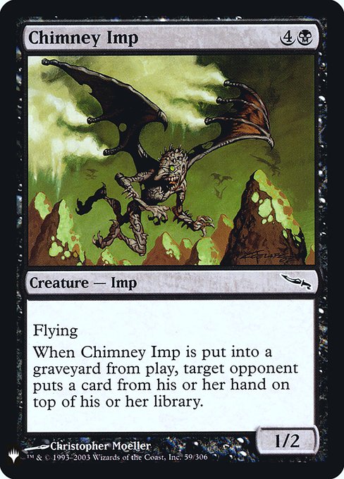 Magic the Gathering Card - Chimney Imp - MTG Circle