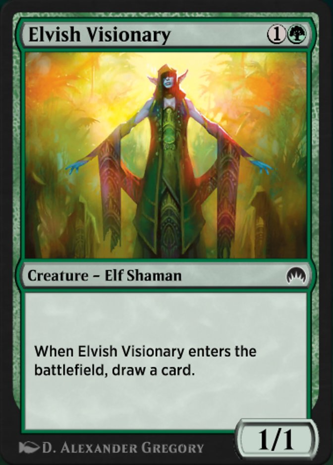 Magic the Gathering Card - Elvish Visionary - MTG Circle