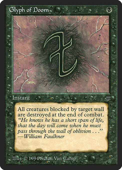 Magic the Gathering Card - Glyph of Doom - MTG Circle
