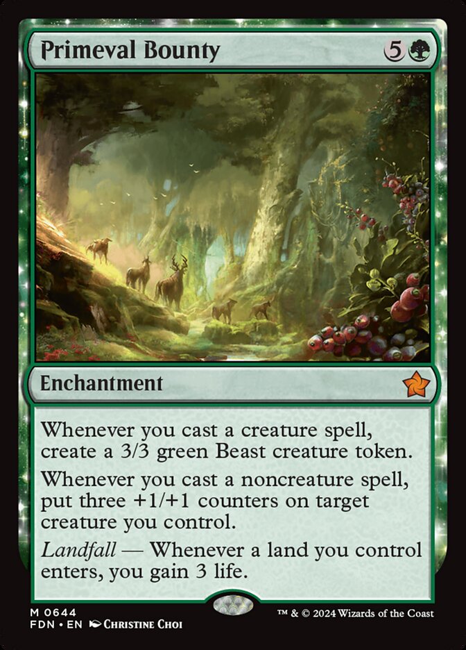 Magic the Gathering Card - Primeval Bounty - MTG Circle