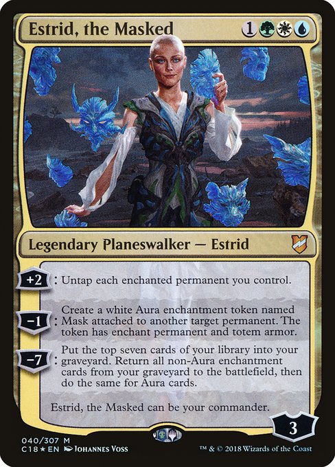 Magic the Gathering Card - Estrid, the Masked - MTG Circle