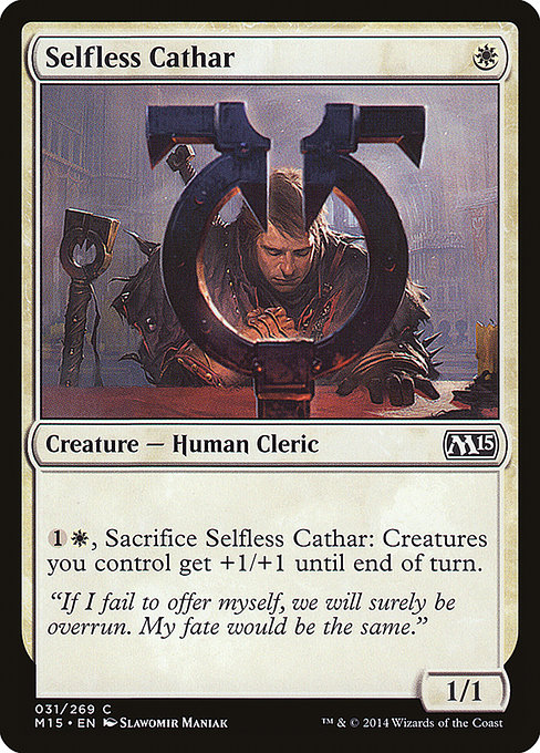 Magic the Gathering Card - Selfless Cathar - MTG Circle