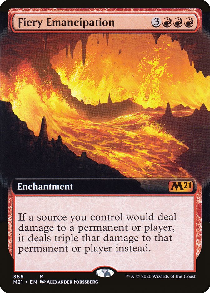 Magic the Gathering Card - Fiery Emancipation - MTG Circle