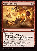 Magic the Gathering Card - Crash and Burn - MTG Circle