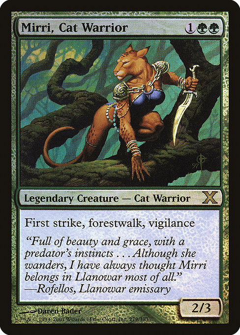 Magic the Gathering Card - Mirri, Cat Warrior - MTG Circle