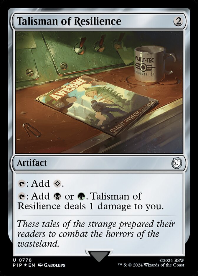 Magic the Gathering Card - Talisman of Resilience - MTG Circle