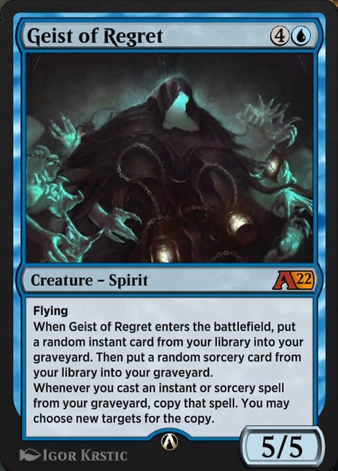 Magic the Gathering Card - Geist of Regret - MTG Circle