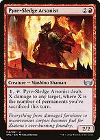 Magic the Gathering Card - Pyre-Sledge Arsonist - MTG Circle