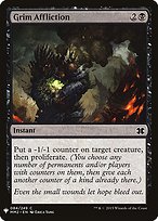 Magic the Gathering Card - Grim Affliction - MTG Circle