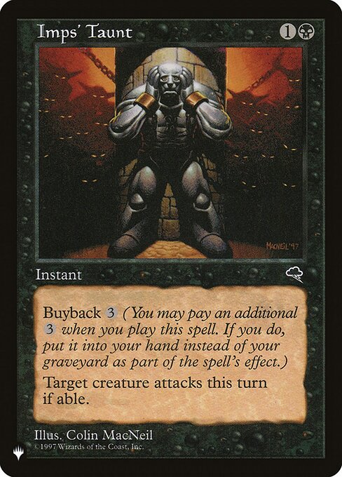 Magic the Gathering Card - Imps' Taunt - MTG Circle