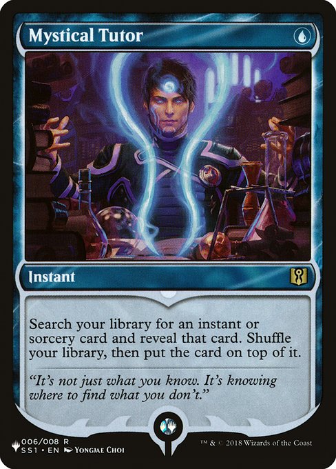 Magic the Gathering Card - Mystical Tutor - MTG Circle