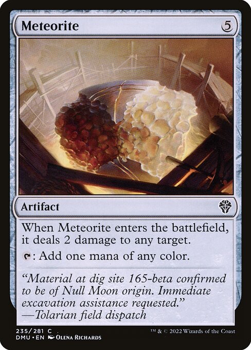 Magic the Gathering Card - Meteorite - MTG Circle