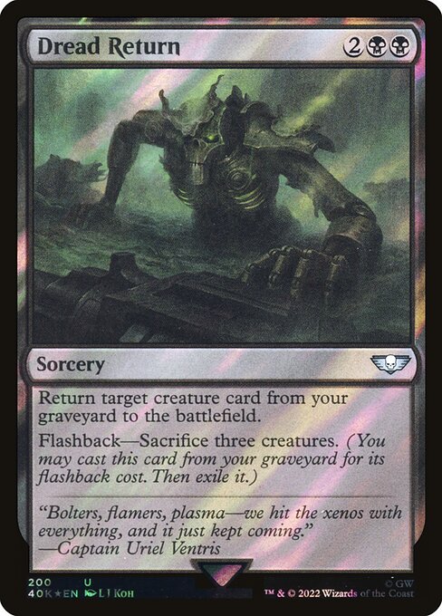 Magic the Gathering Card - Dread Return - MTG Circle