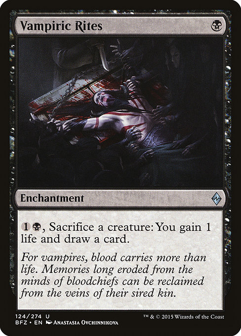 Magic the Gathering Card - Vampiric Rites - MTG Circle