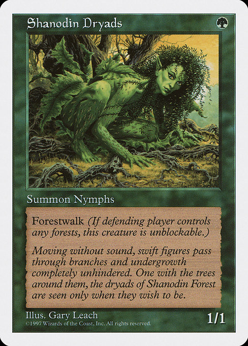 Magic the Gathering Card - Shanodin Dryads - MTG Circle