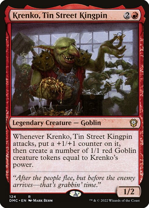 Magic the Gathering Card - Krenko, Tin Street Kingpin - MTG Circle