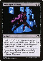 Magic the Gathering Card - Return to Action - MTG Circle