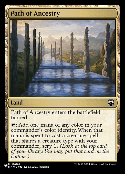 Magic the Gathering Card - Path of Ancestry - MTG Circle