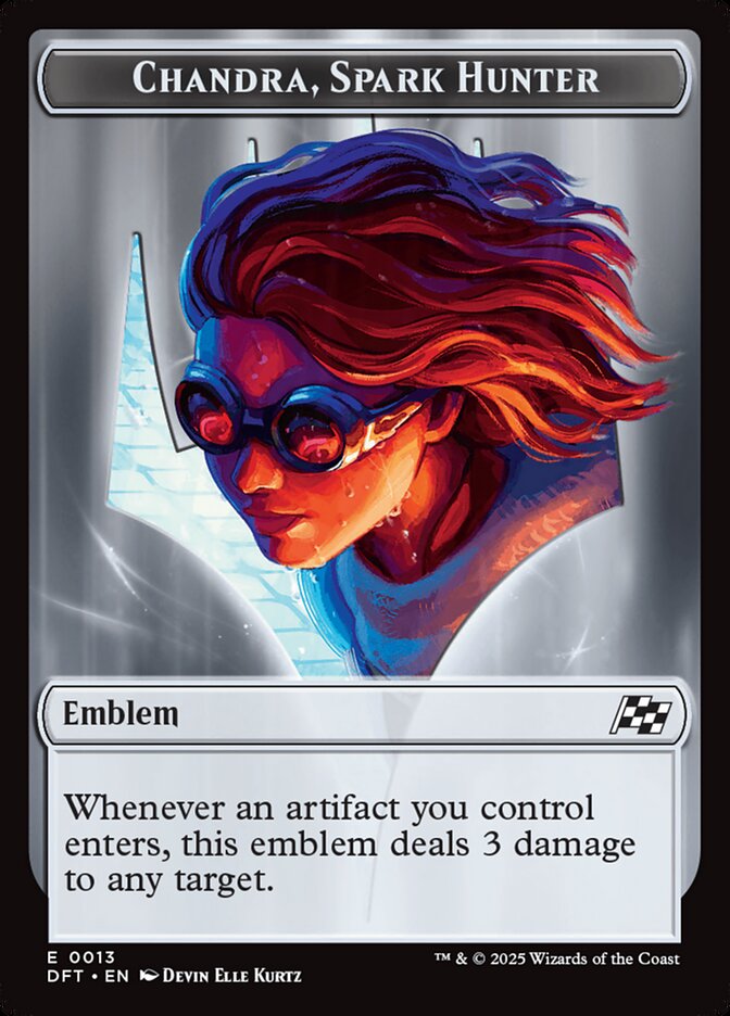 Magic the Gathering Card - Chandra, Spark Hunter Emblem - MTG Circle