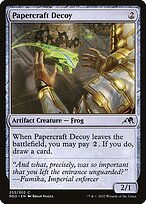 Magic the Gathering Card - Papercraft Decoy - MTG Circle