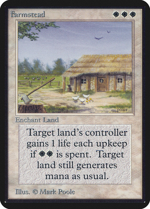Magic the Gathering Card - Farmstead - MTG Circle