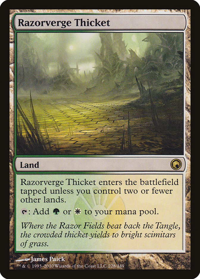 Magic the Gathering Card - Razorverge Thicket - MTG Circle