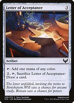 Magic the Gathering Card - Letter of Acceptance - MTG Circle