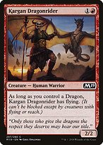 Magic the Gathering Card - Kargan Dragonrider - MTG Circle