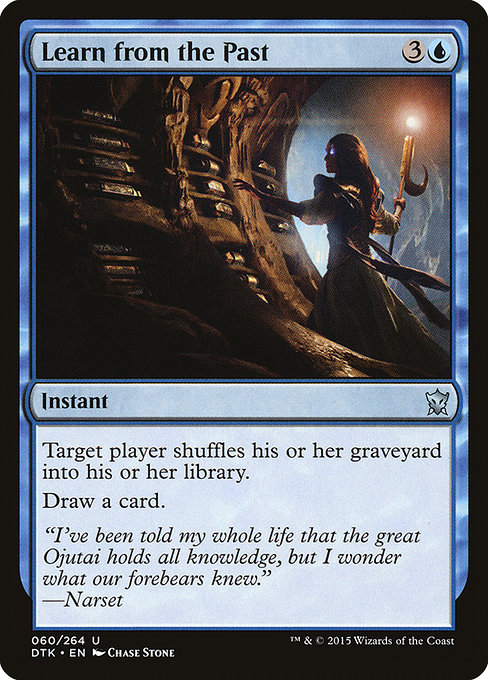 Magic the Gathering Card - Learn from the Past - MTG Circle