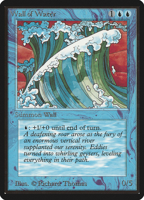 Magic the Gathering Card - Wall of Water - MTG Circle