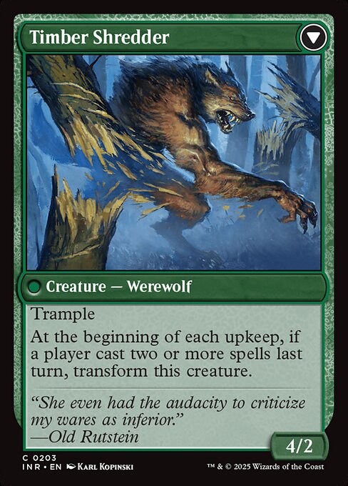 Magic the Gathering Card - Timber Shredder - MTG Circle