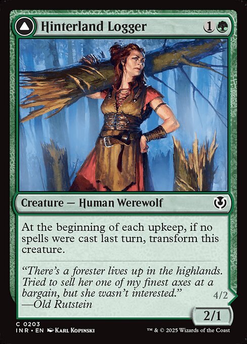 Magic the Gathering Card - Hinterland Logger - MTG Circle