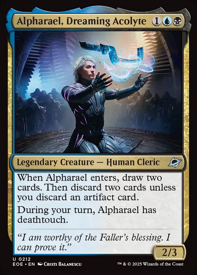 Magic the Gathering Card - Alpharael, Dreaming Acolyte - MTG Circle