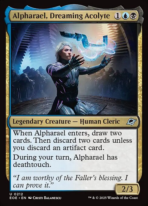 Magic the Gathering Card - Alpharael, Dreaming Acolyte - MTG Circle