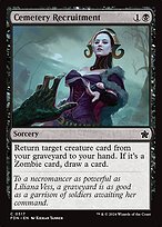 Magic the Gathering Card - Cemetery Recruitment - MTG Circle