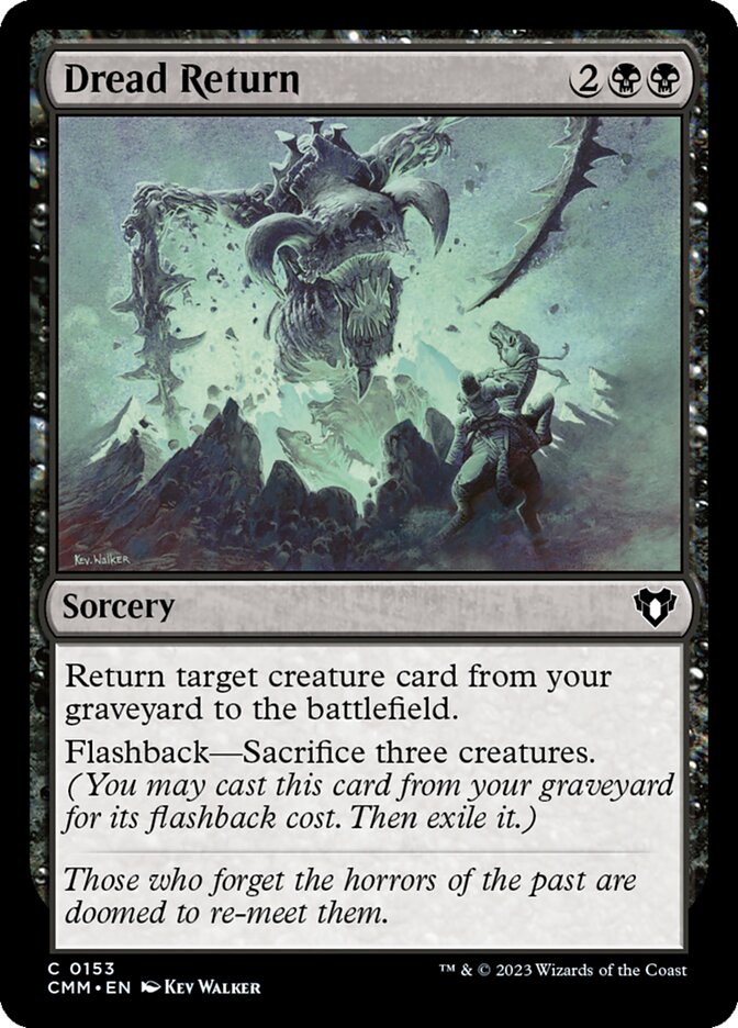Magic the Gathering Card - Dread Return - MTG Circle